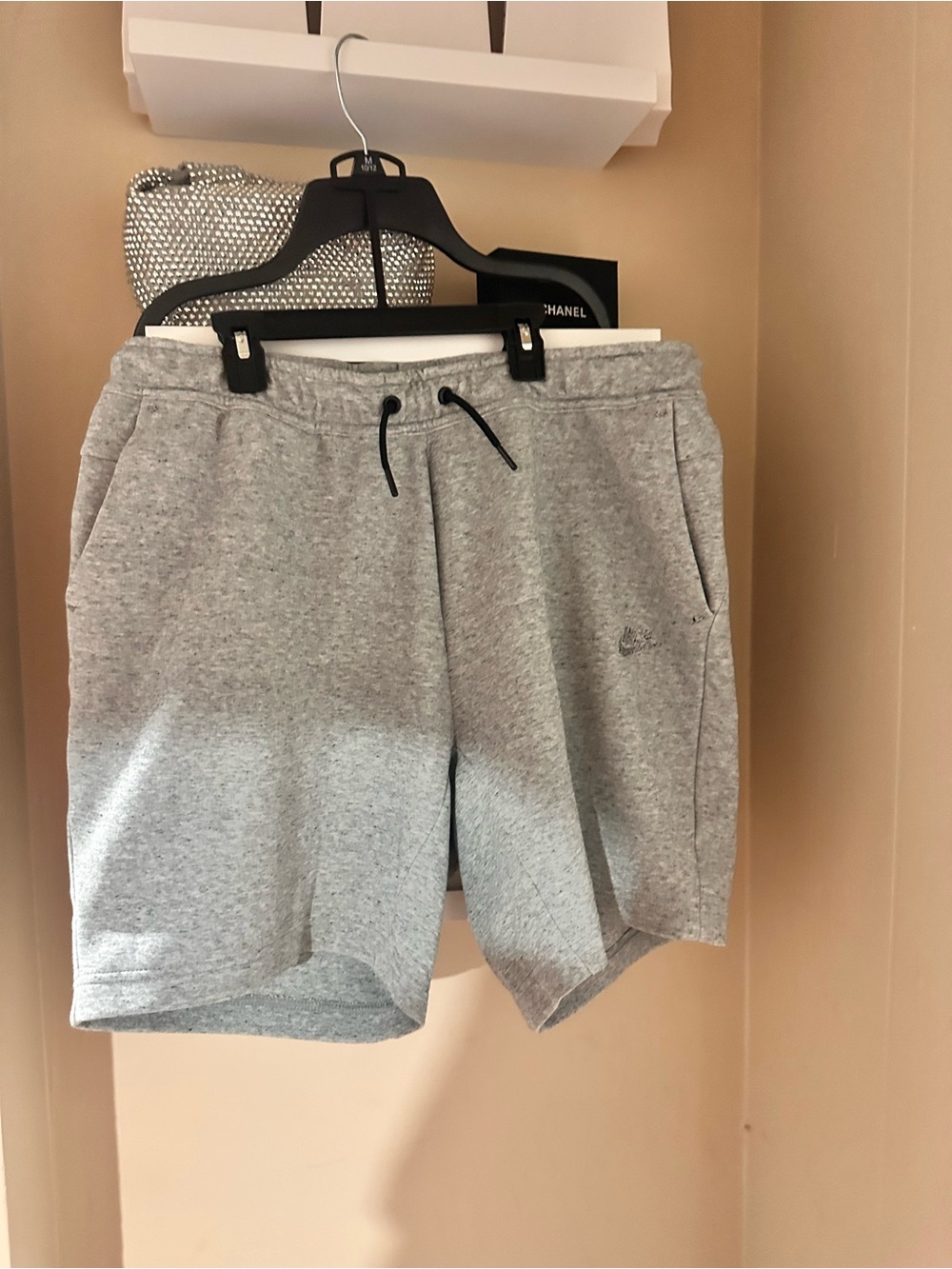 Men's Gray Casual Drawstring Nike Shorts